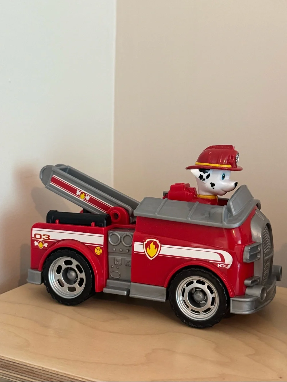 Paw Patrol Trio: Red Fire Engine, Blue Police Cruiser, Yellow Bulldozer